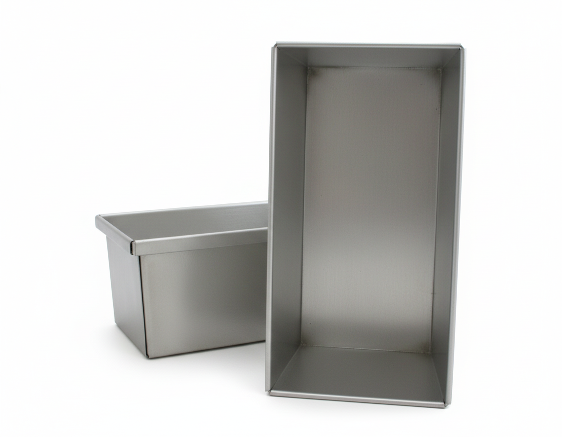 Brotbackform Premium Edelstahl mit Deckel