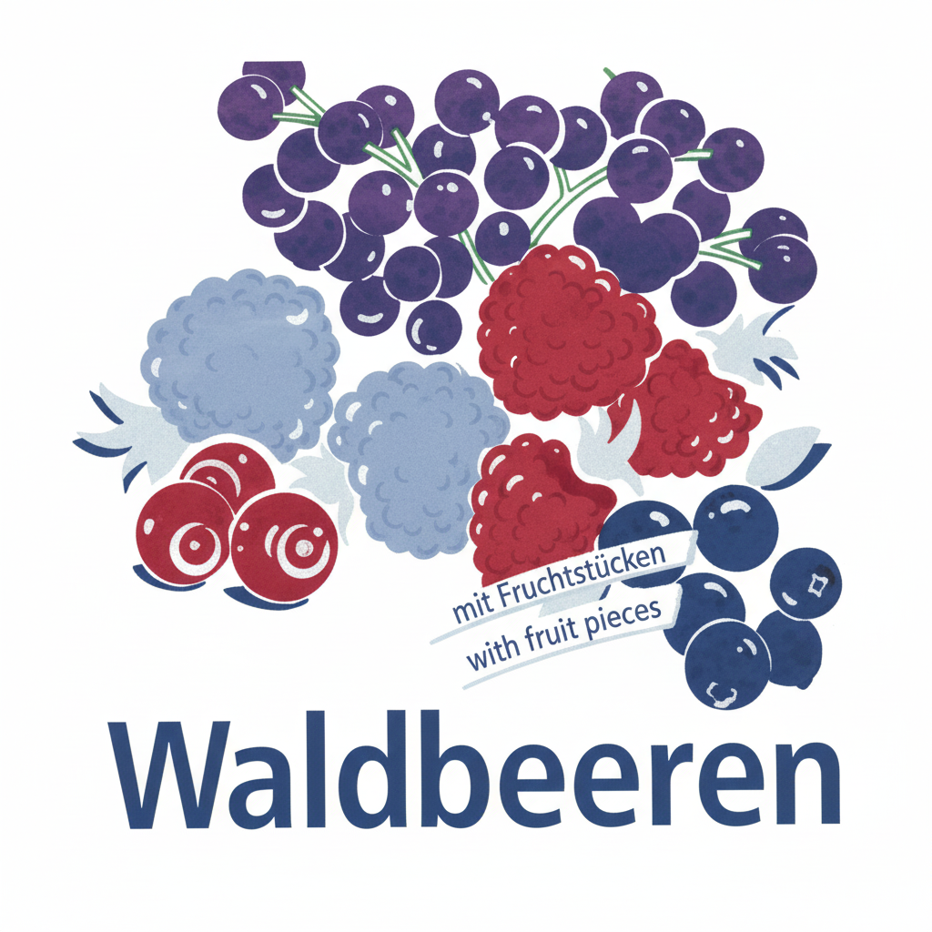 Waldbeeren Sahnestand Sahnefest Sahne Fond
